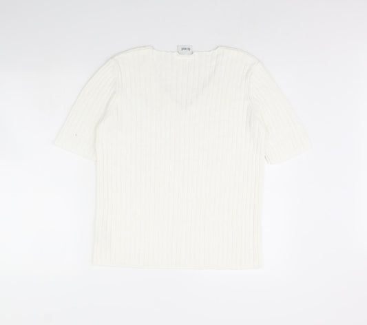 Womens UK Size 12 DELMOD Ivory Pullover Jumper