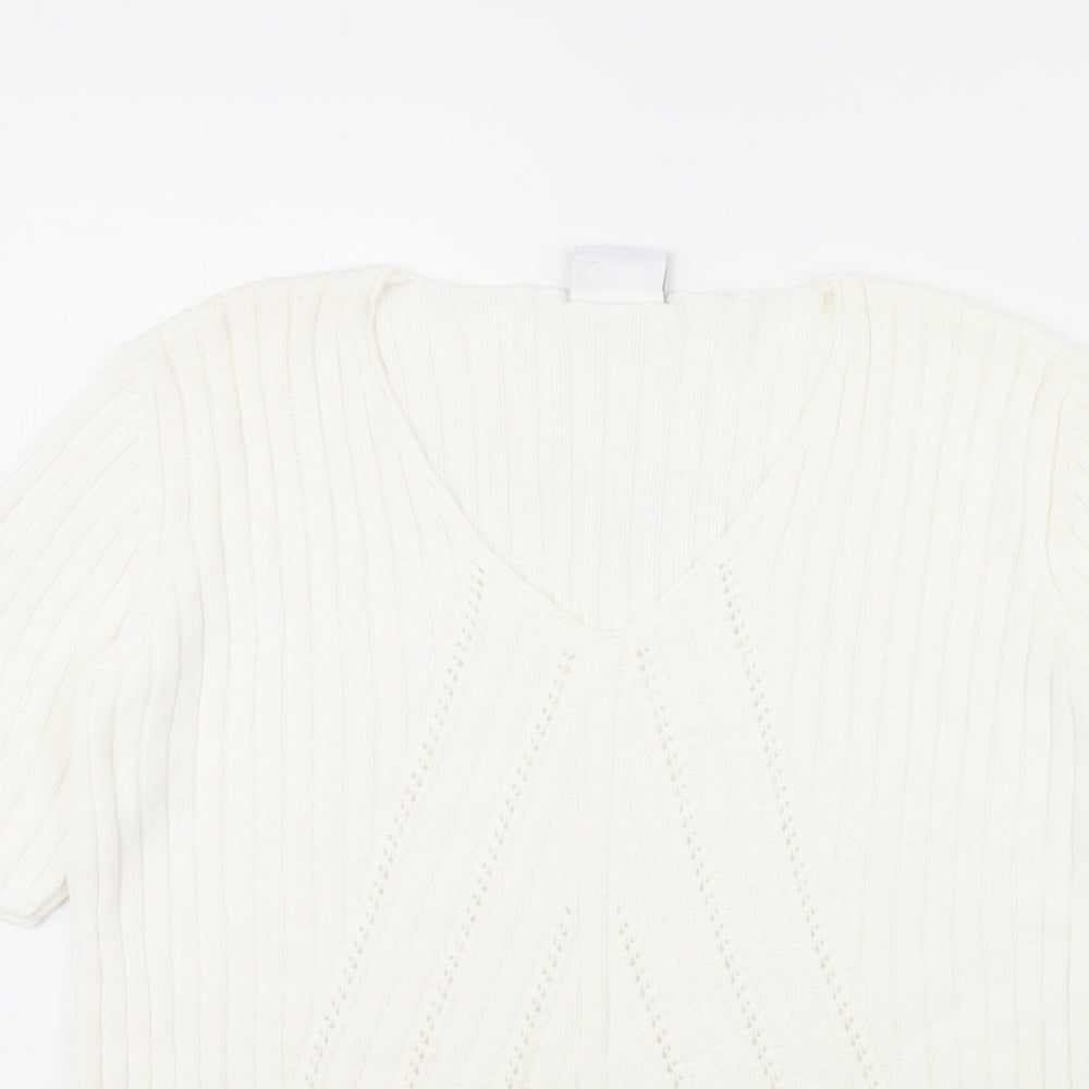 Womens UK Size 12 DELMOD Ivory Pullover Jumper