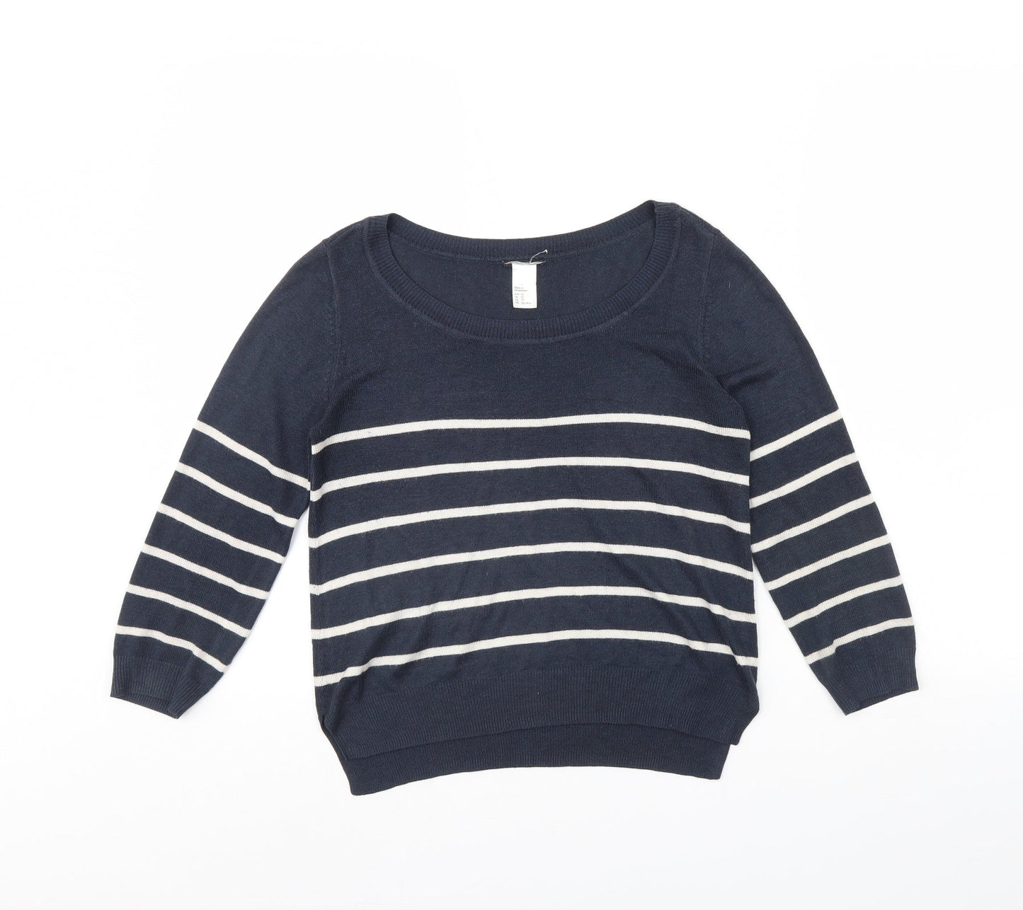 Womens UK Size XS Preworn Blue Pullover Jumper
