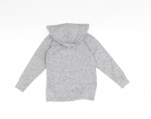 Blue Zoo Girls Grey   Pullover Hoodie Size 4 Years  - motorbike