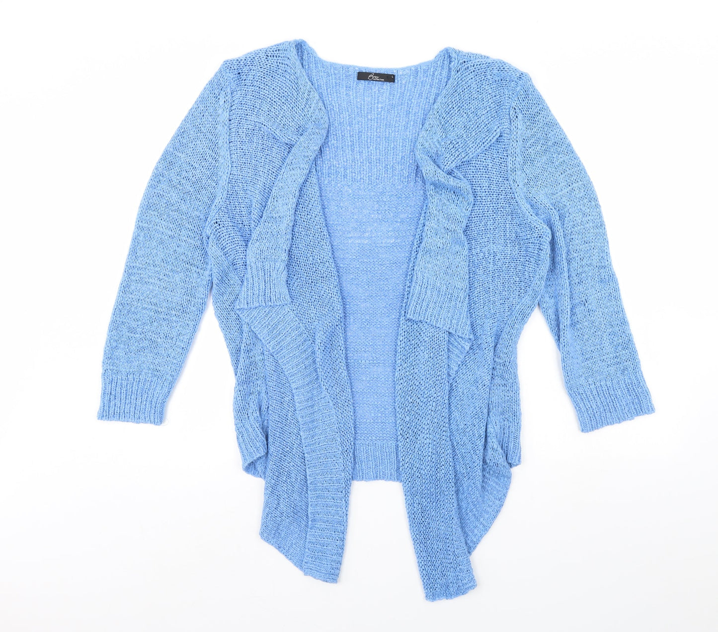 Womens UK Size L BM Blue Cardigan Jumper