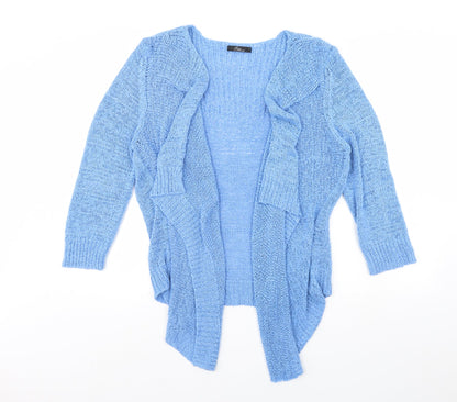 Womens UK Size L BM Blue Cardigan Jumper