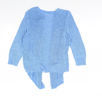 Womens UK Size L BM Blue Cardigan Jumper