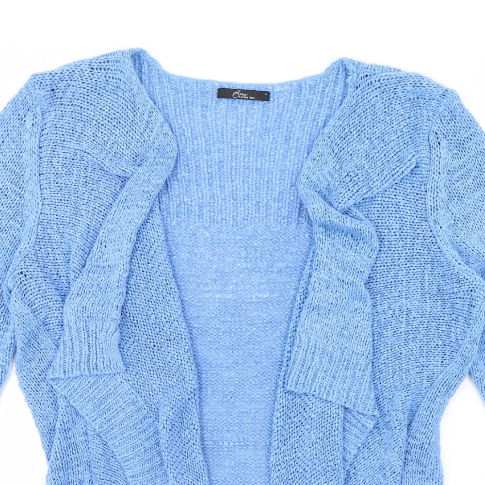 Womens UK Size L BM Blue Cardigan Jumper