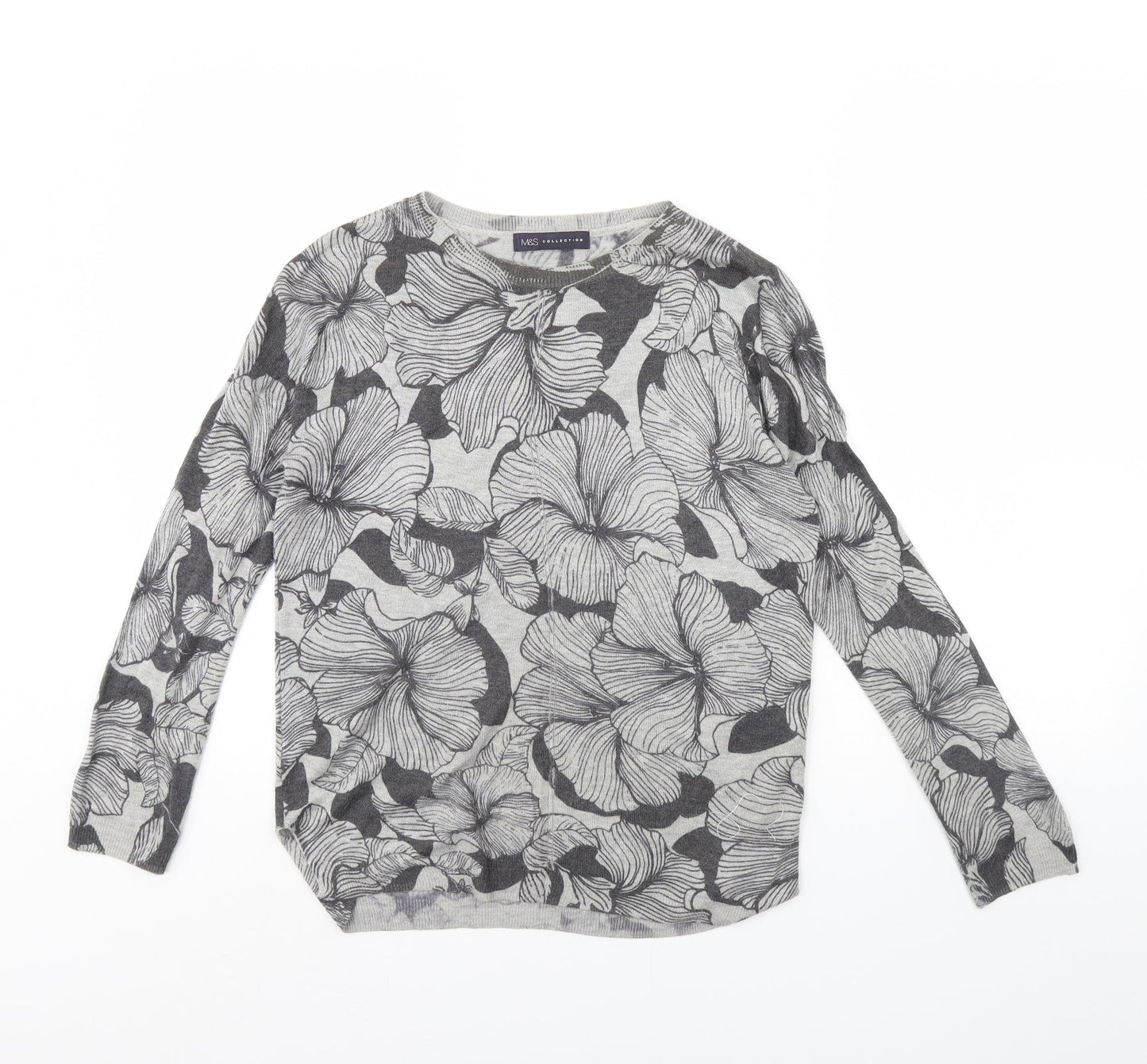 Womens UK Size S Atmosphere Grey Pullover Jumper