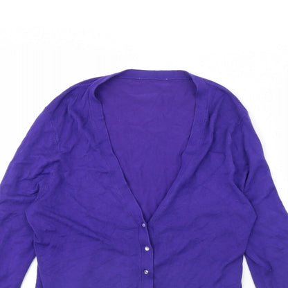 Womens UK Size 14 Preworn Blue Cape Jumper
