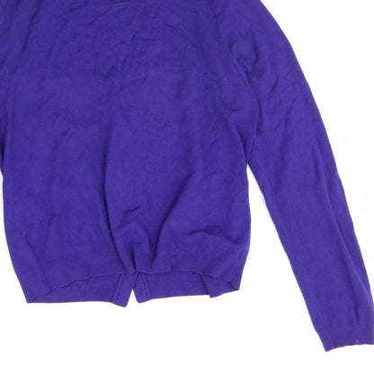 Womens UK Size 14 Preworn Blue Cape Jumper