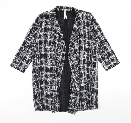 Blue Vanilla Womens Black Check  Jacket  Size M