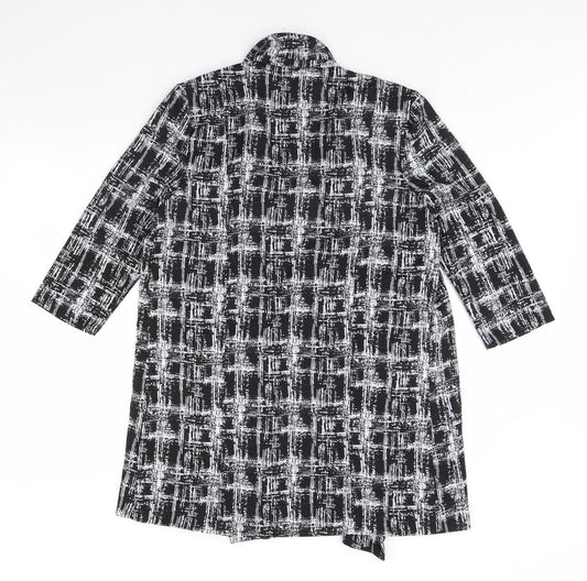 Blue Vanilla Womens Black Check  Jacket  Size M