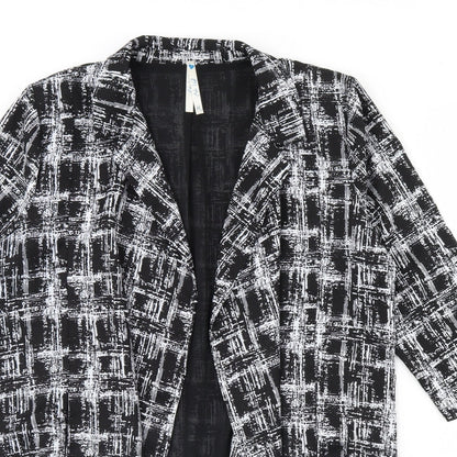 Blue Vanilla Womens Black Check  Jacket  Size M