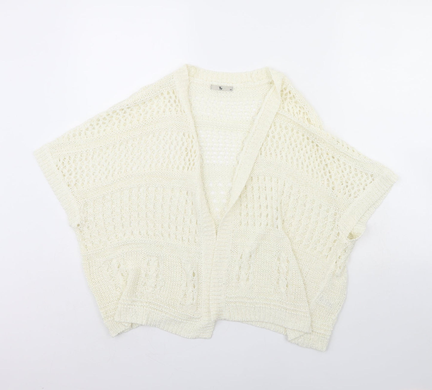 TU Womens Ivory   Jacket  Size 14