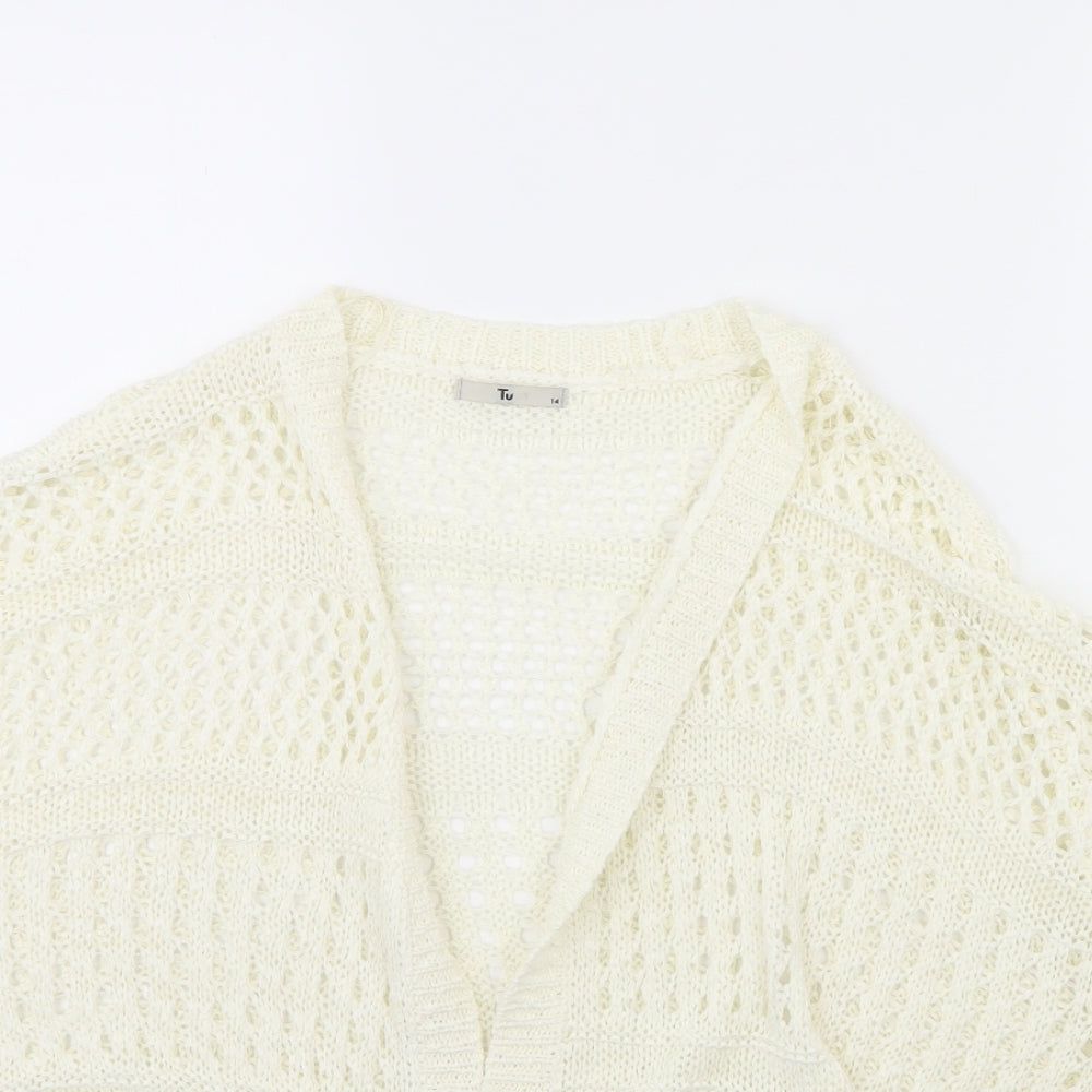 TU Womens Ivory   Jacket  Size 14
