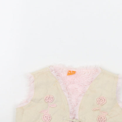 Mini Mode Girls Beige   Jacket  Size 9-12 Months
