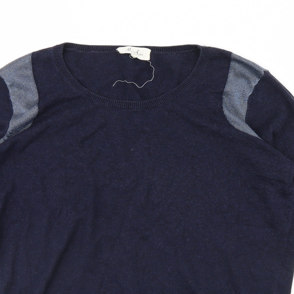 Womens UK Size XL Marie Sixtine Blue Pullover Jumper
