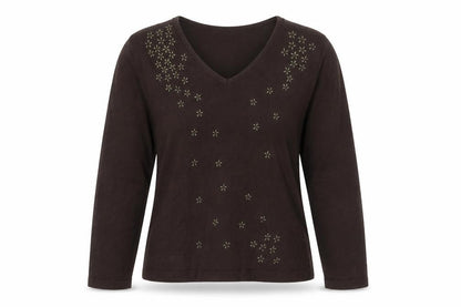 Womens UK Size L klass collection Brown Pullover Jumper