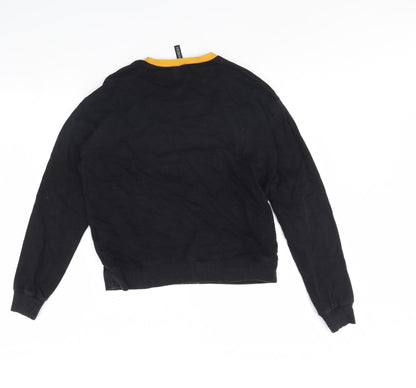 Womens UK Size XS Divided Black Pullover Jumper