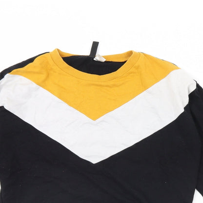Womens UK Size XS Divided Black Pullover Jumper
