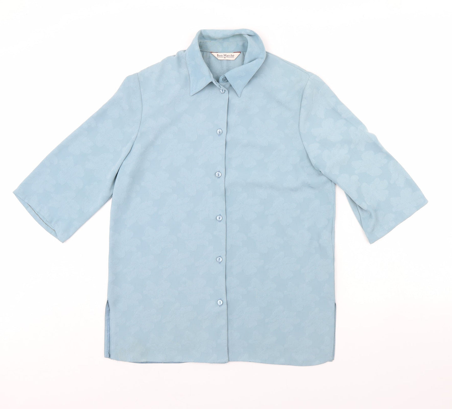 Bonmarché Womens Blue   Basic Button-Up Size 12