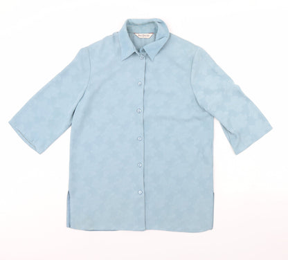 Bonmarché Womens Blue   Basic Button-Up Size 12