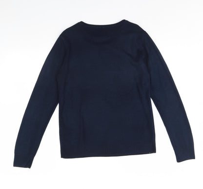 Womens UK Size 12 Atmosphere Blue Pullover Jumper
