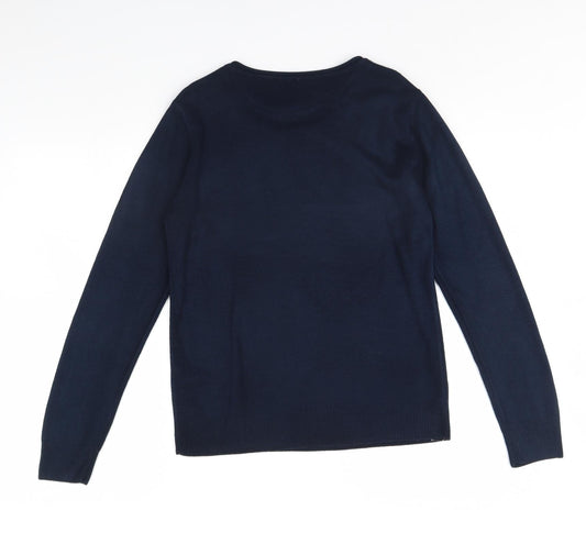 Womens UK Size 12 Atmosphere Blue Pullover Jumper