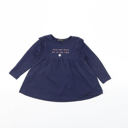 George Girls Blue   Basic Blouse Size 18-24 Months