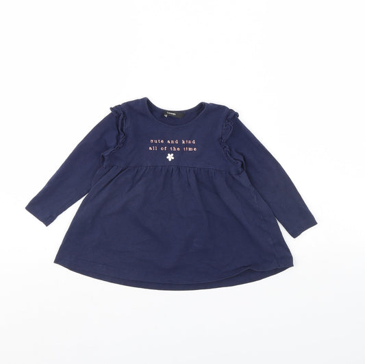 George Girls Blue   Basic Blouse Size 18-24 Months