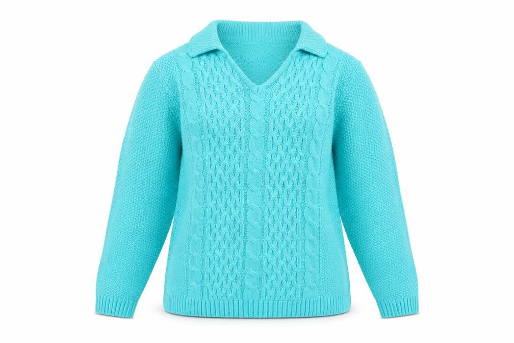 Womens UK Size M Isle Essentials Blue Pullover Jumper