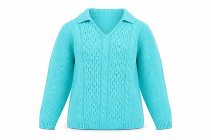 Womens UK Size M Isle Essentials Blue Pullover Jumper
