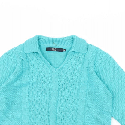 Isle Essentials  Womens Blue   Pullover Jumper Size M
