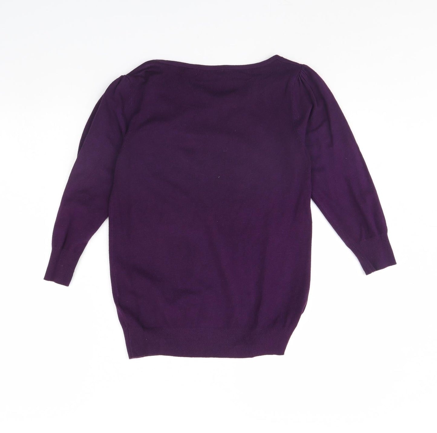 Womens UK Size 8 m&s Purple Pullover Jumper