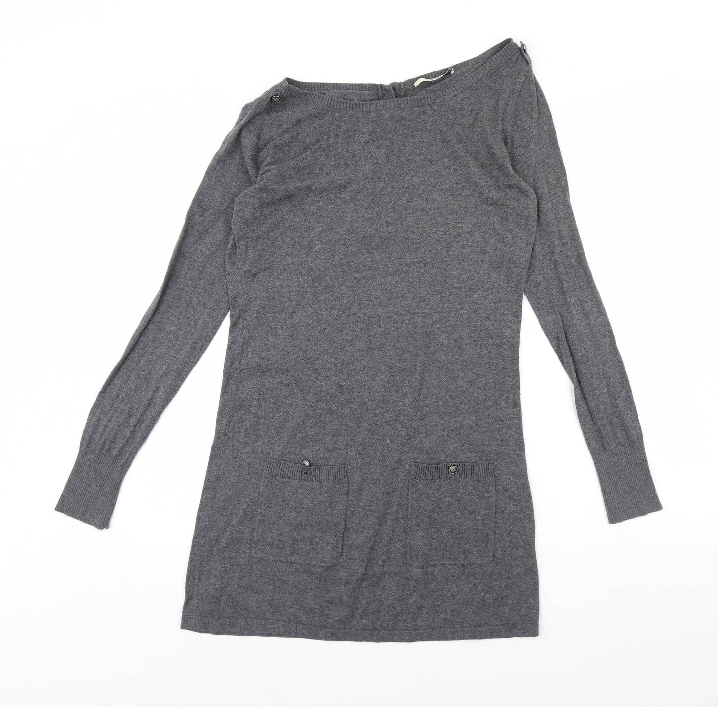 Oasis Womens Grey   Jumper Dress  Size S