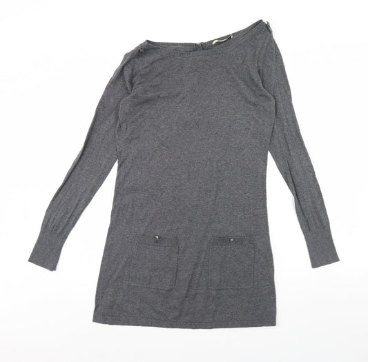 Oasis Womens Grey   Jumper Dress  Size S