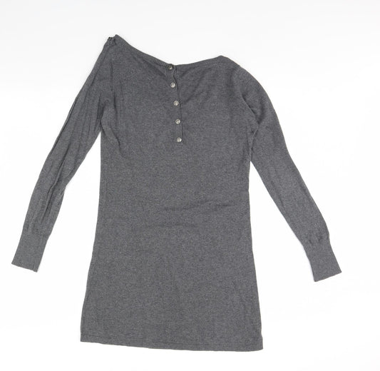 Oasis Womens Grey   Jumper Dress  Size S