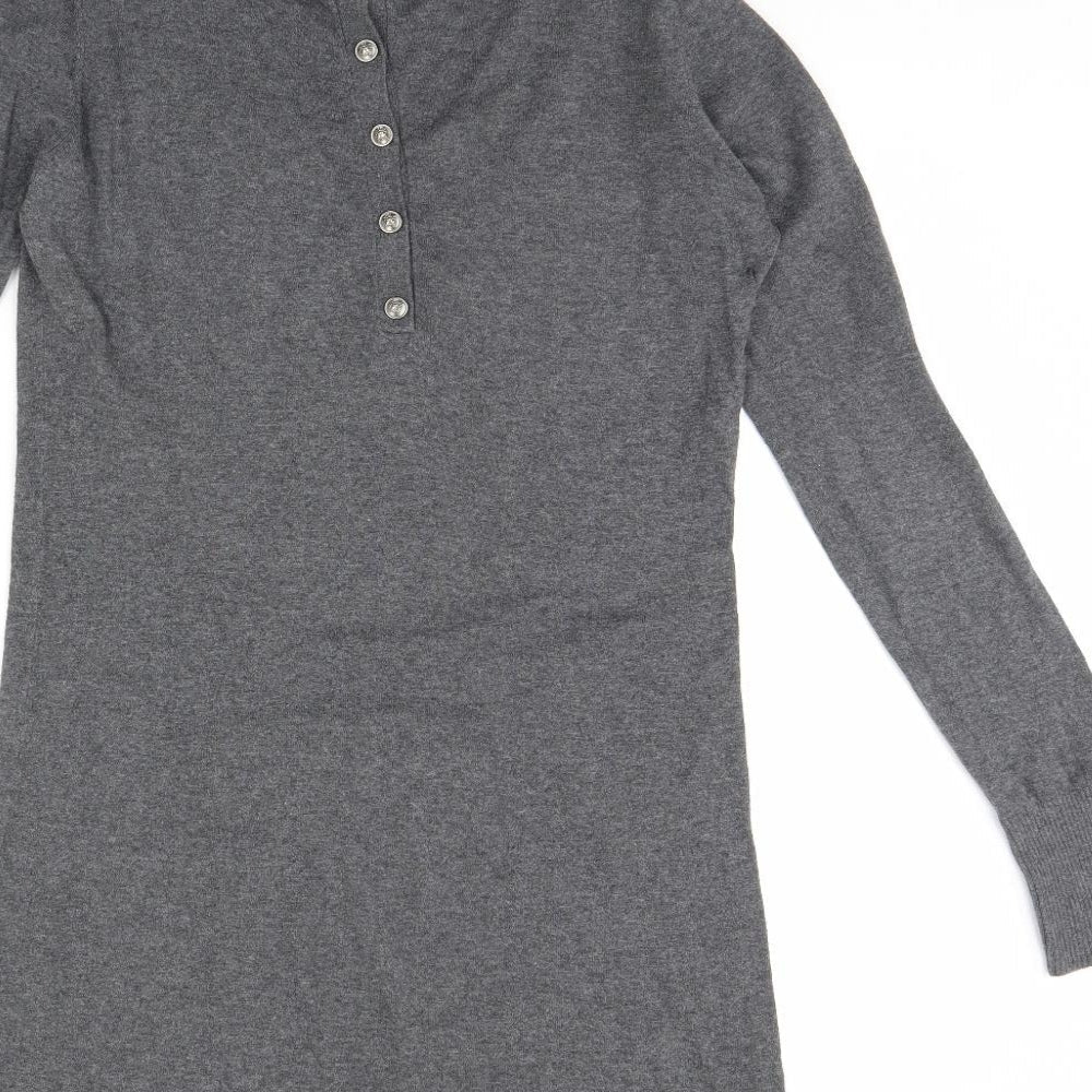 Oasis Womens Grey   Jumper Dress  Size S