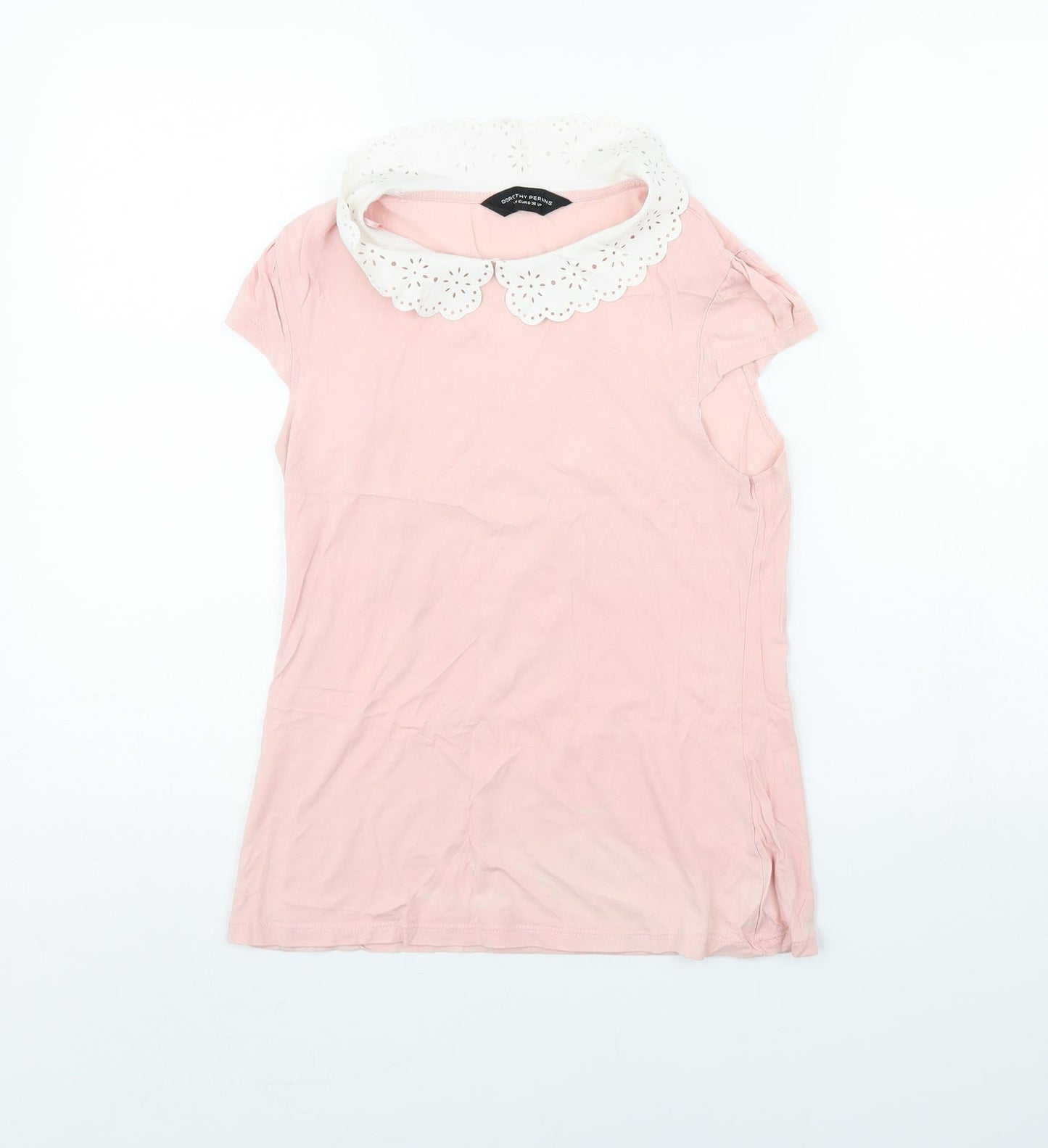Womens UK Size 8 Dorothy Perkins Pink Basic Tank