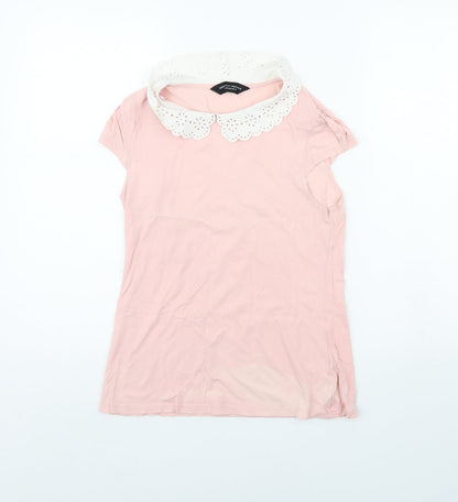 Womens UK Size 8 Dorothy Perkins Pink Basic Tank