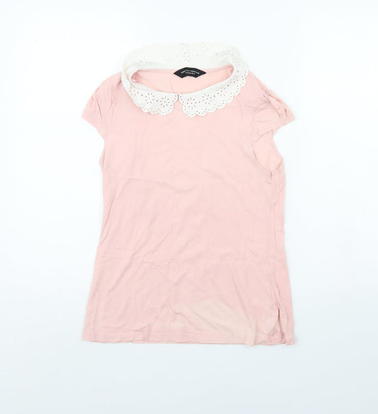 Womens UK Size 8 Dorothy Perkins Pink Basic Tank