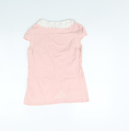 Womens UK Size 8 Dorothy Perkins Pink Basic Tank