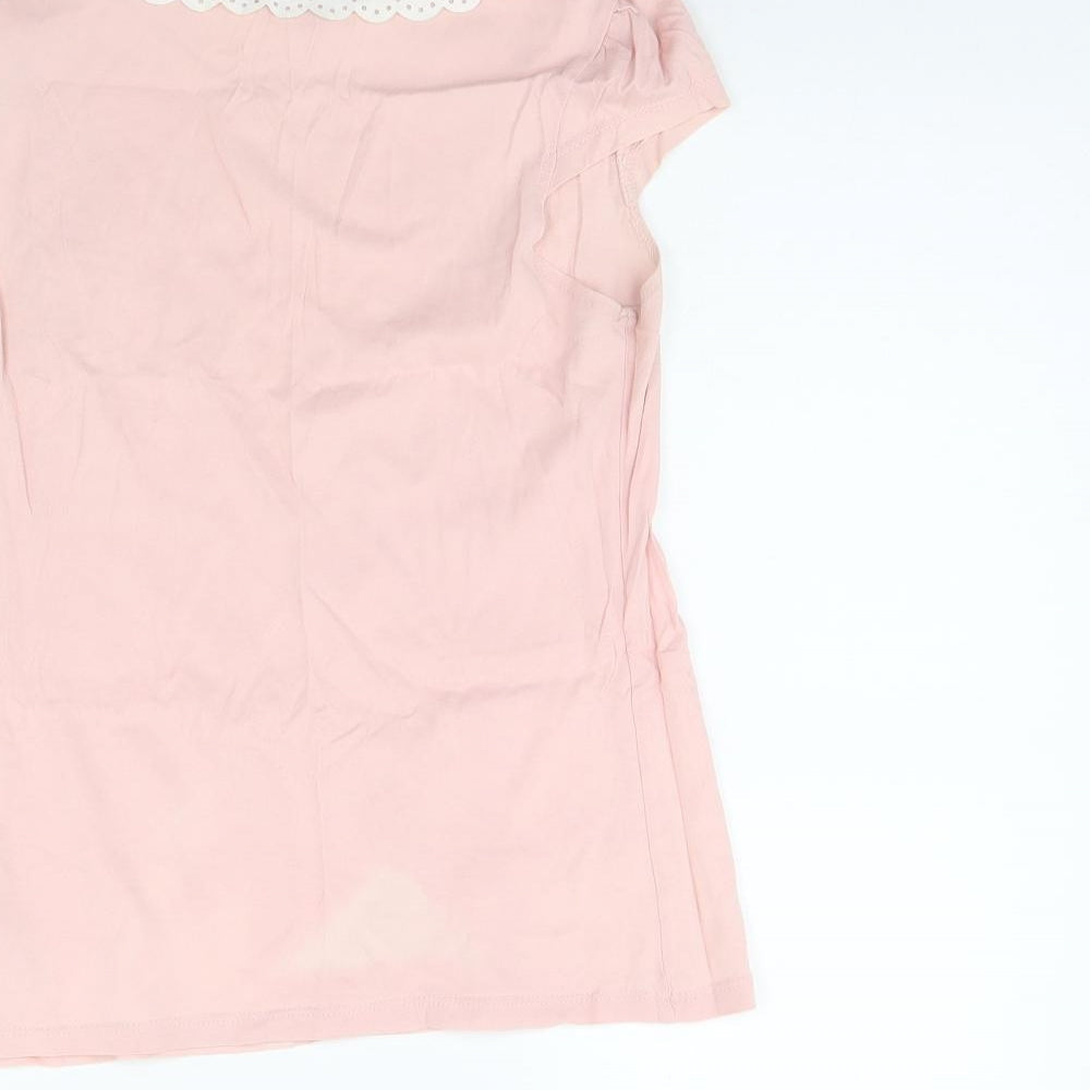 Womens UK Size 8 Dorothy Perkins Pink Basic Tank