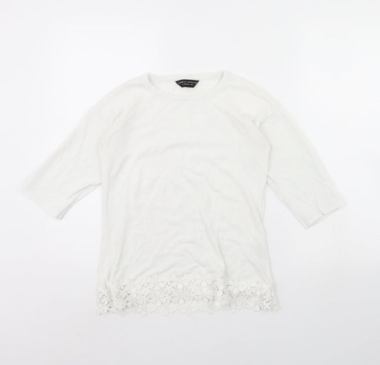 Dorothy Perkins Womens White   Pullover Jumper Size 8