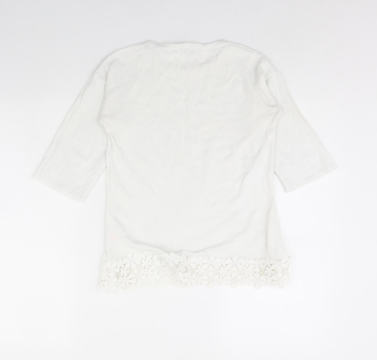 Dorothy Perkins Womens White   Pullover Jumper Size 8