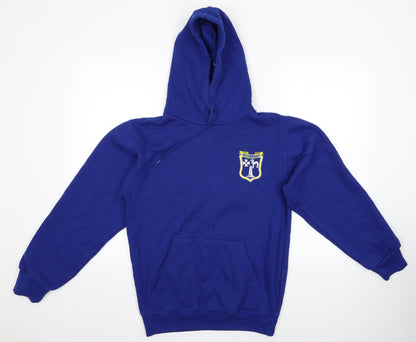 Blue Max Mens Blue   Pullover Hoodie Size S  - Meadowvale Logo Hoody