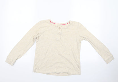 Marks and Spencer Girls Ivory Geometric   Pyjama Top Size 11-12 Years  - Pyjama Top