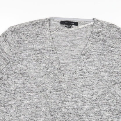 Womens UK Size 6 Atmosphere Grey Wrap Jumper