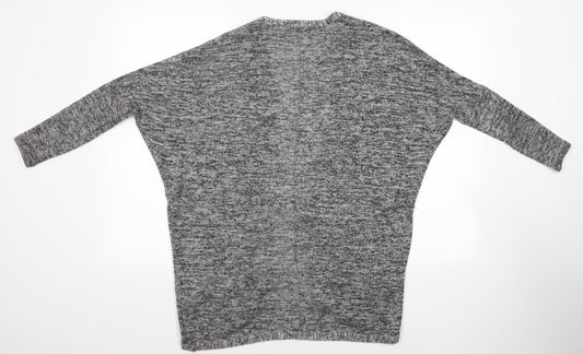 Atmosphere Womens Grey Houndstooth  Wrap Jumper Size XS  - Wrap Carding