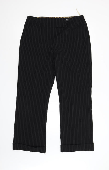Womens UK Size 14 Dorothy Perkins Regular Fit  Black Trousers
