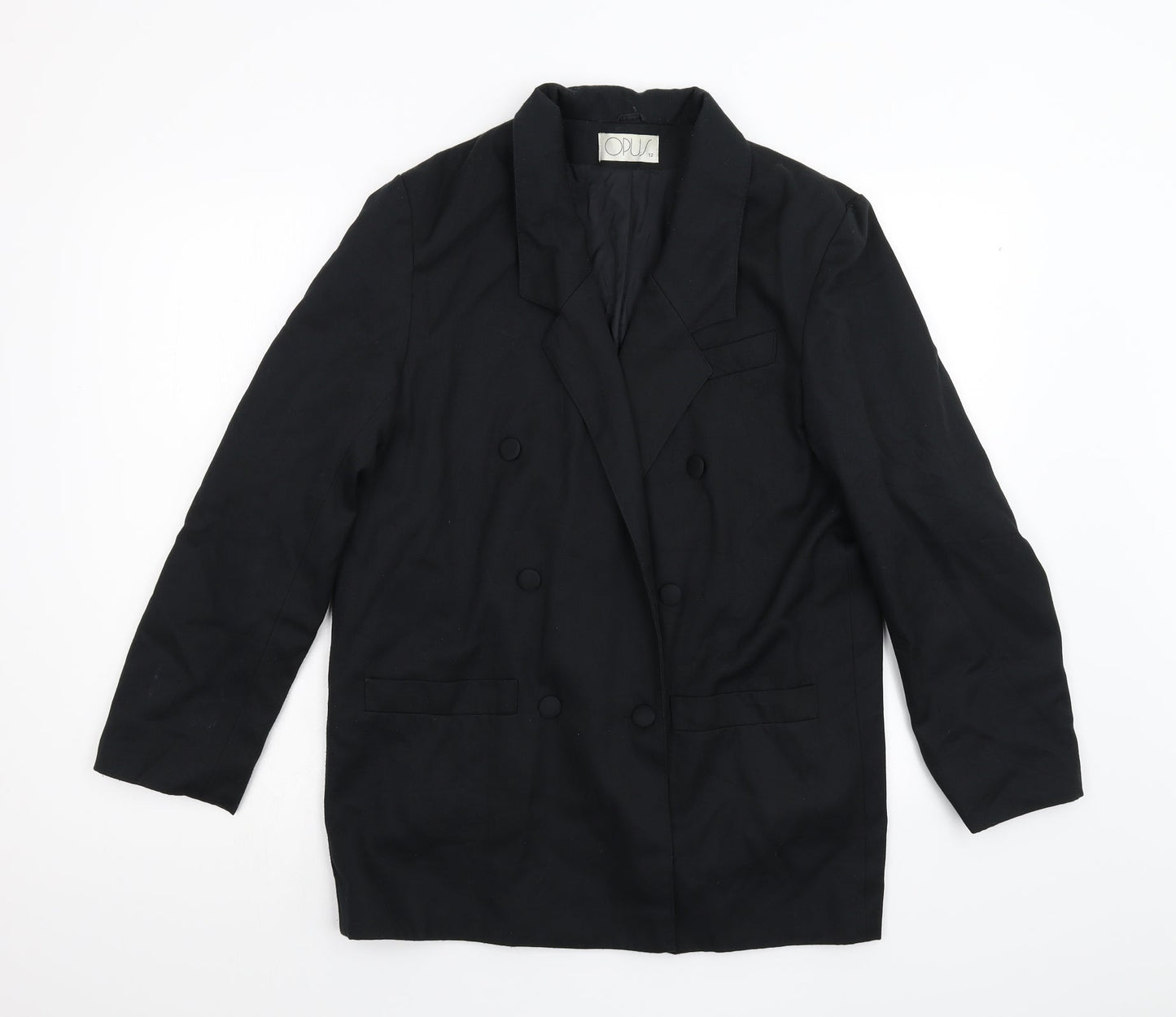 Womens UK Size 12 OPUS Regular Black Blazer