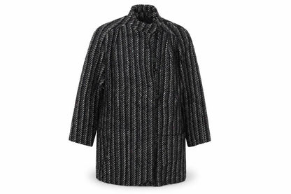 Womens UK Size L Preworn Grey Overcoat