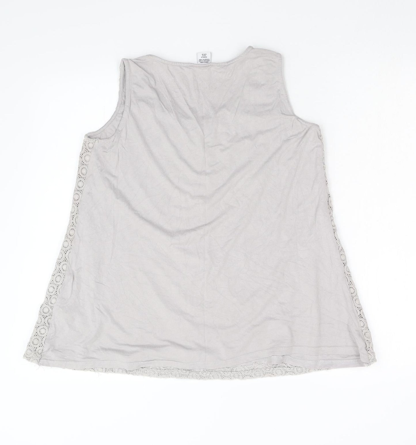 Womens UK Size 10 mamas & papas Grey Basic Tank